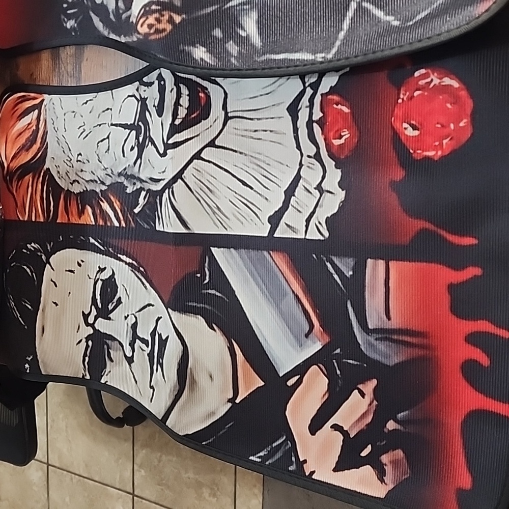 Horror Movie Character Car Floor Mats - Black and Red - Picture 2 of 3